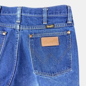 Vtg Wrangler Cowboy Cut Jeans Mens 31x34 Fits Like 29x32.5 Blue 100% Cotton USA